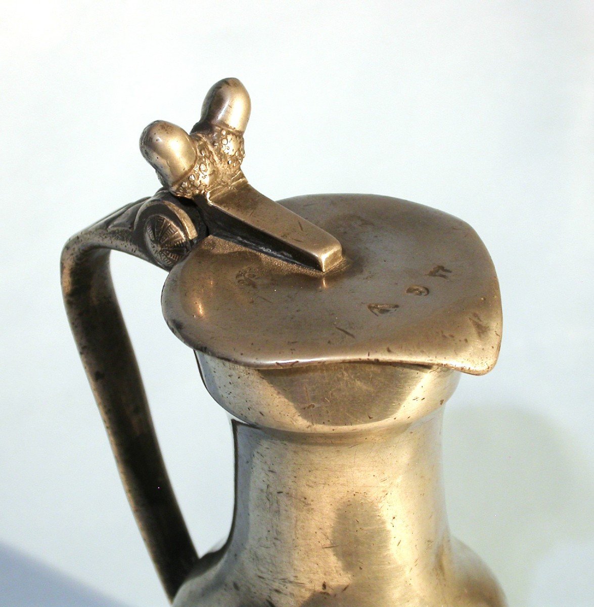 Pewter Wine Pitcher - Caudebec-en-caux, 18th Century-photo-2
