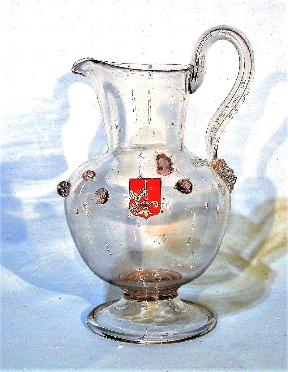 Glass Water Jug - Bordeaux Region (?), 18th Century