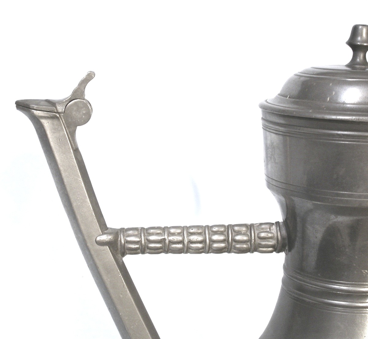 Pewter Ewer Known As "stegkanne" - Switzerland, Circa 1800-photo-2