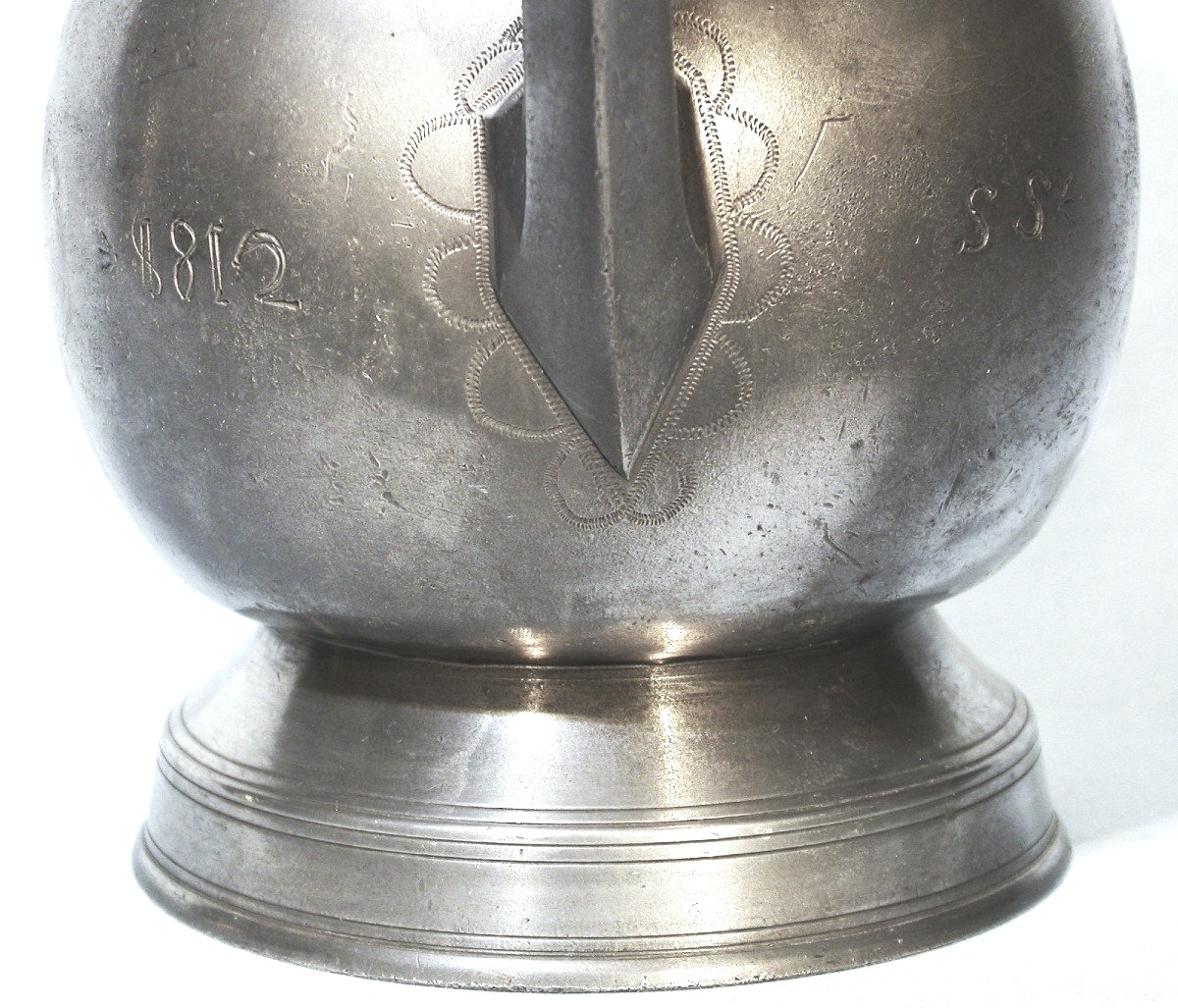 Pewter Ewer Known As "stegkanne" - Switzerland, Circa 1800-photo-1