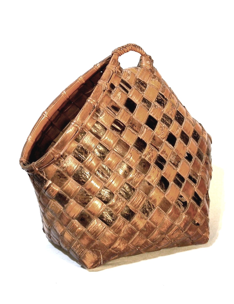 Folk Art - Basketwork - Basket Known As "a Rooster"-photo-3