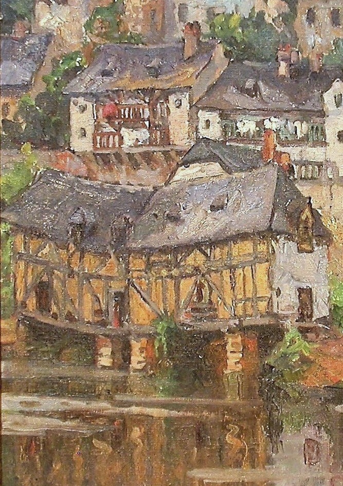 Oil On Canvas By Lucie Ranvier-chartier - Uzerche-photo-3