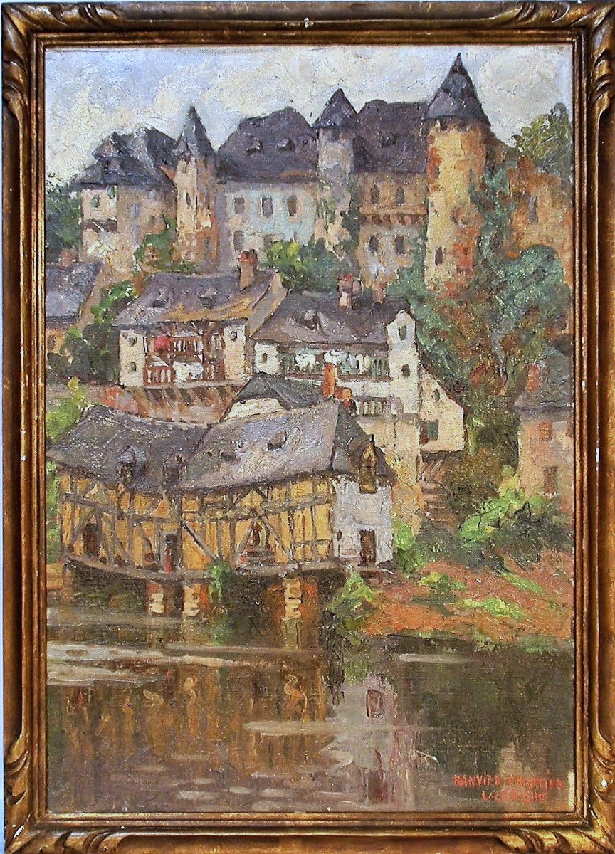 Oil On Canvas By Lucie Ranvier-chartier - Uzerche