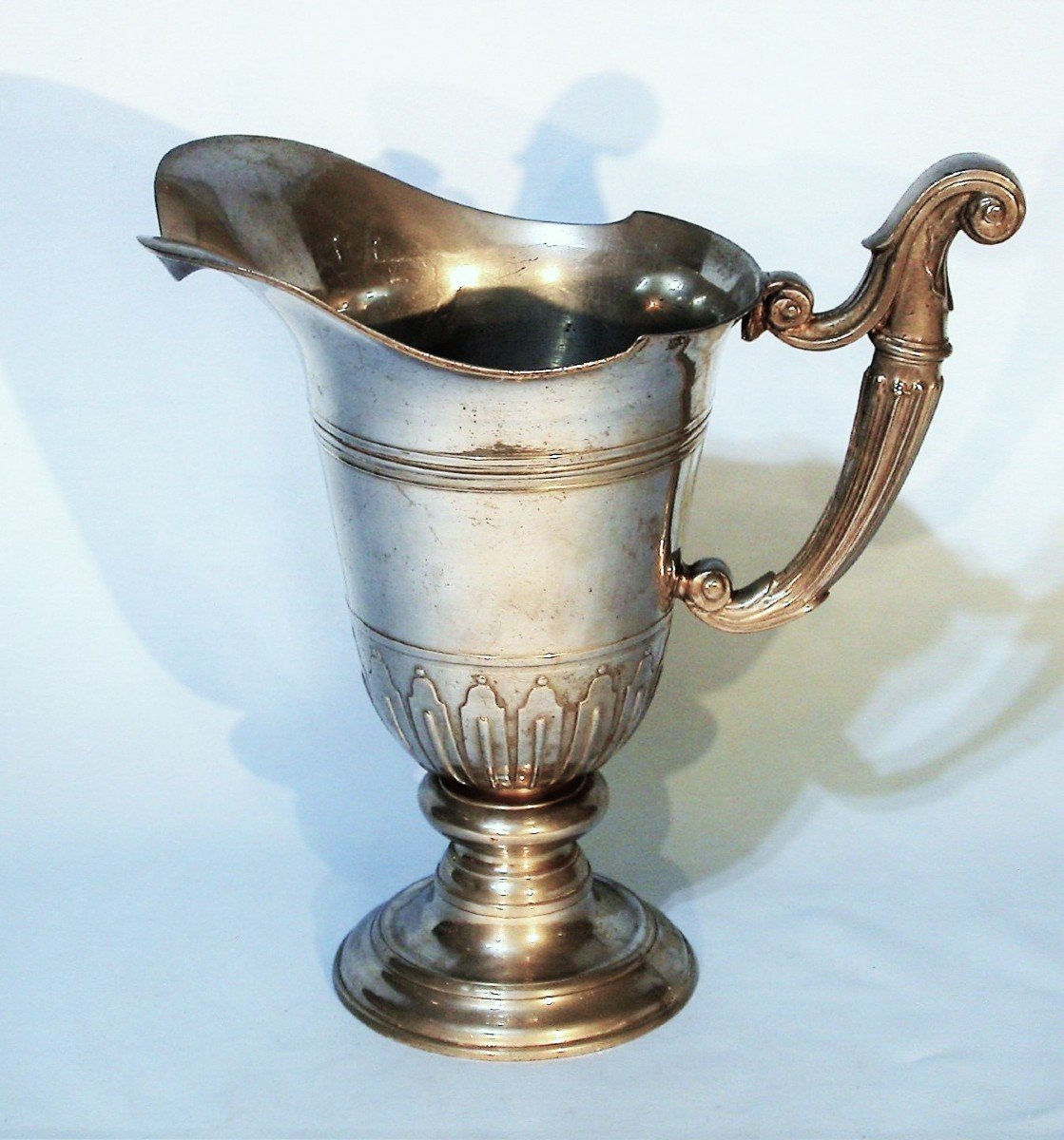 Beautiful Pewter Ewer - Toulouse, 18th Century