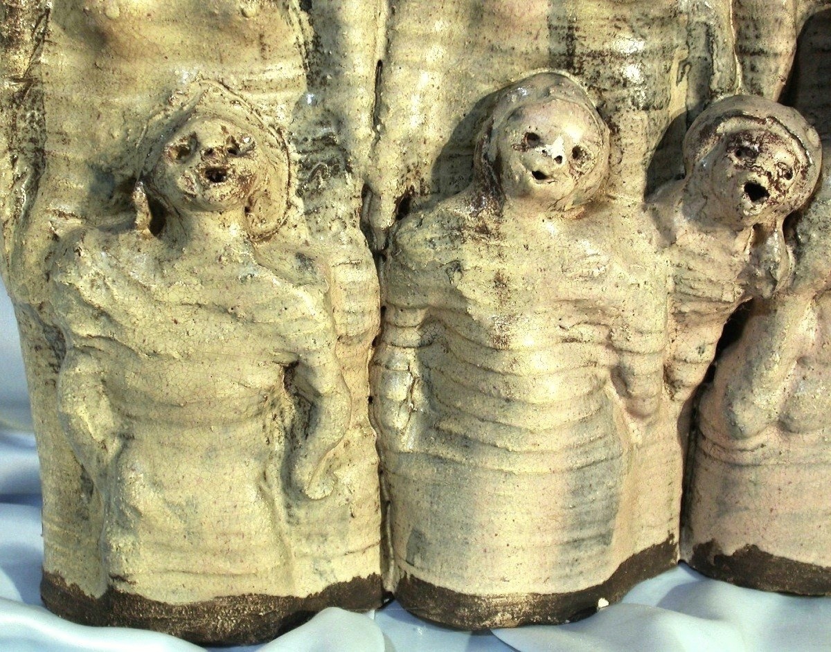 SCULPTURES EN TERRE VERNISSEE - CHORISTES ET MUSICIENS-photo-3