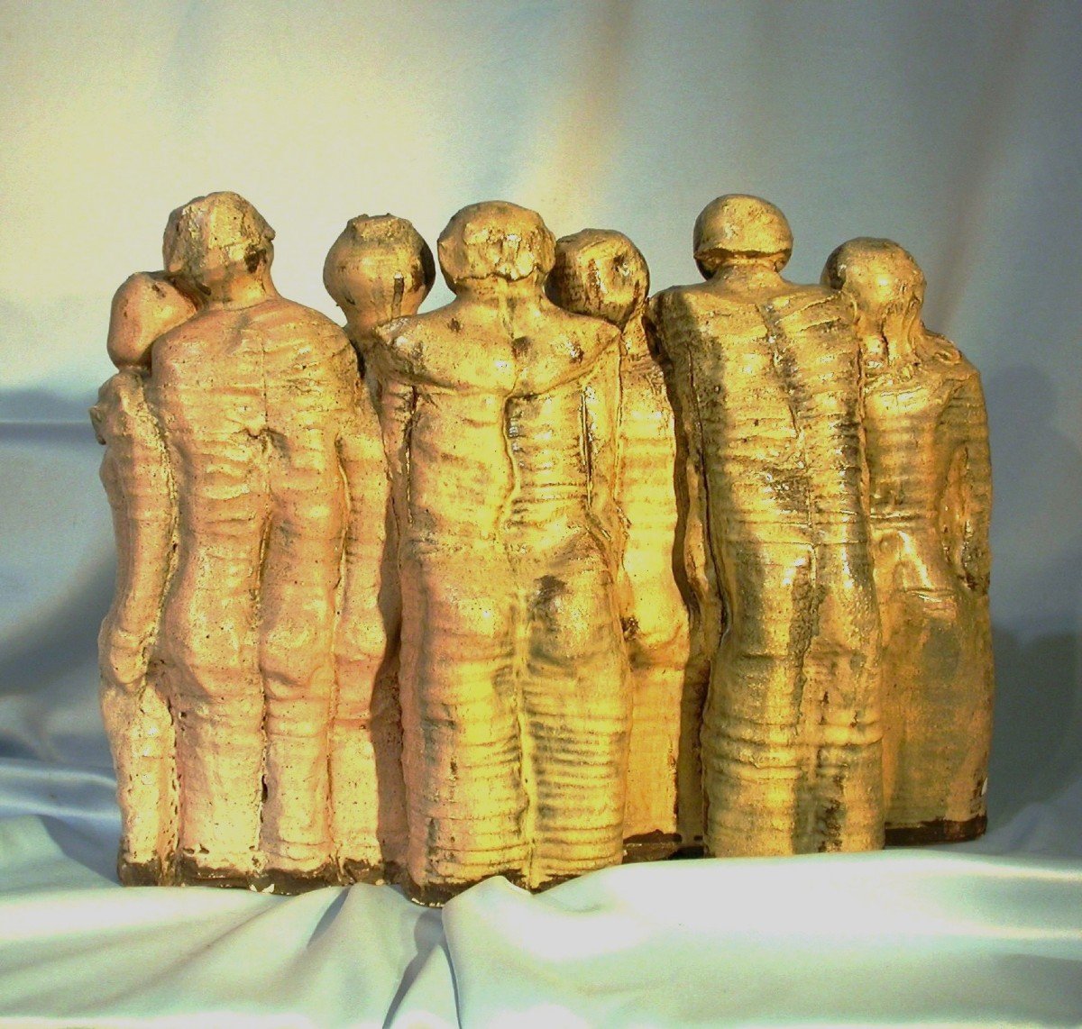 SCULPTURES EN TERRE VERNISSEE - CHORISTES ET MUSICIENS-photo-1