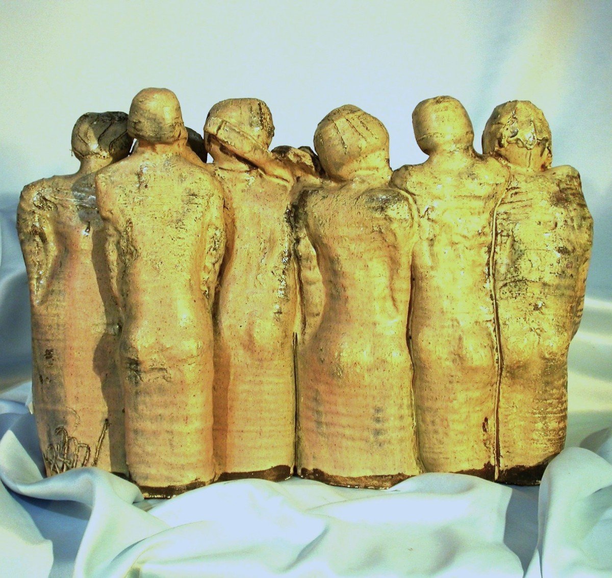 SCULPTURES EN TERRE VERNISSEE - CHORISTES ET MUSICIENS-photo-6