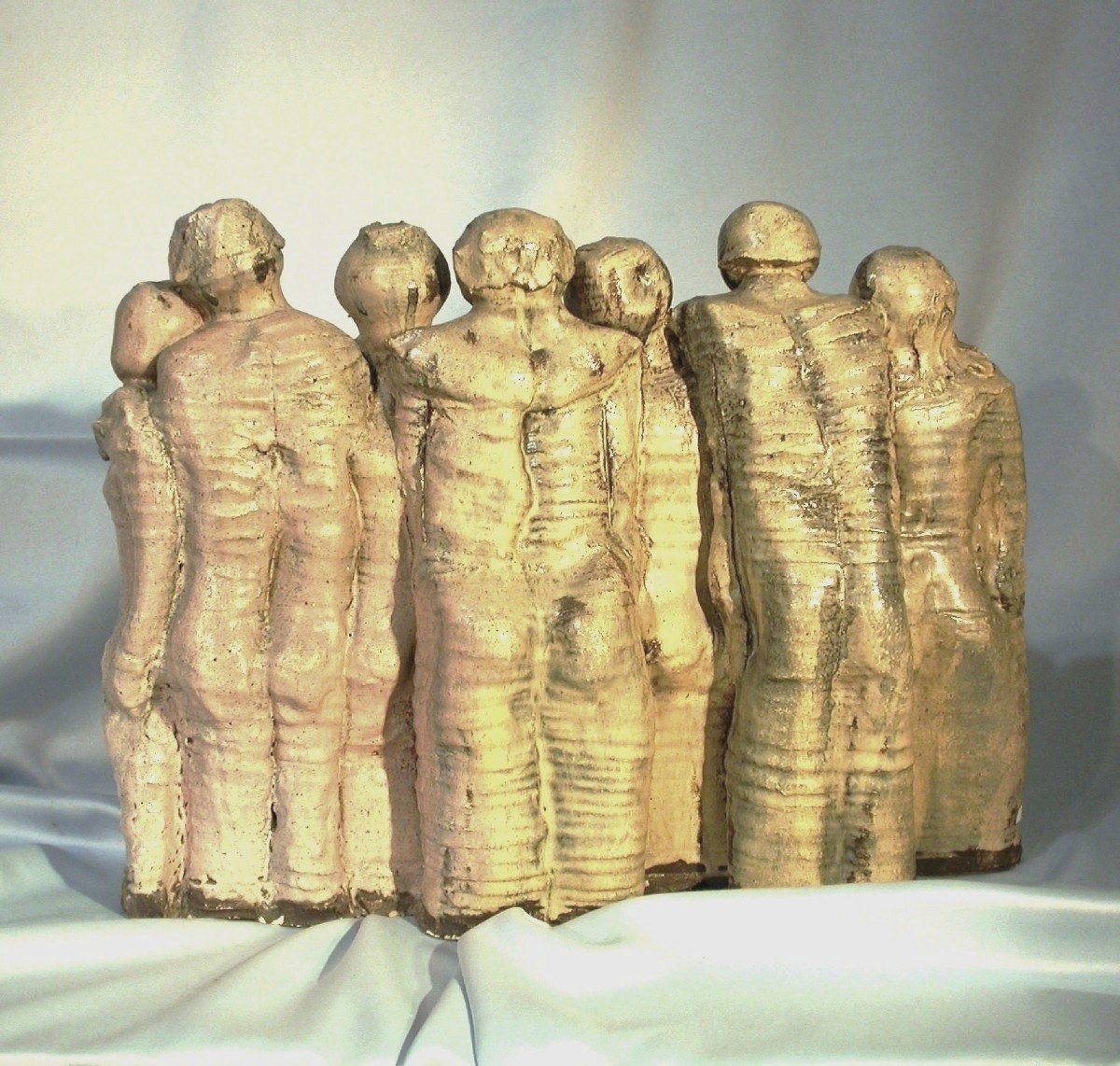 SCULPTURES EN TERRE VERNISSEE - CHORISTES ET MUSICIENS-photo-2