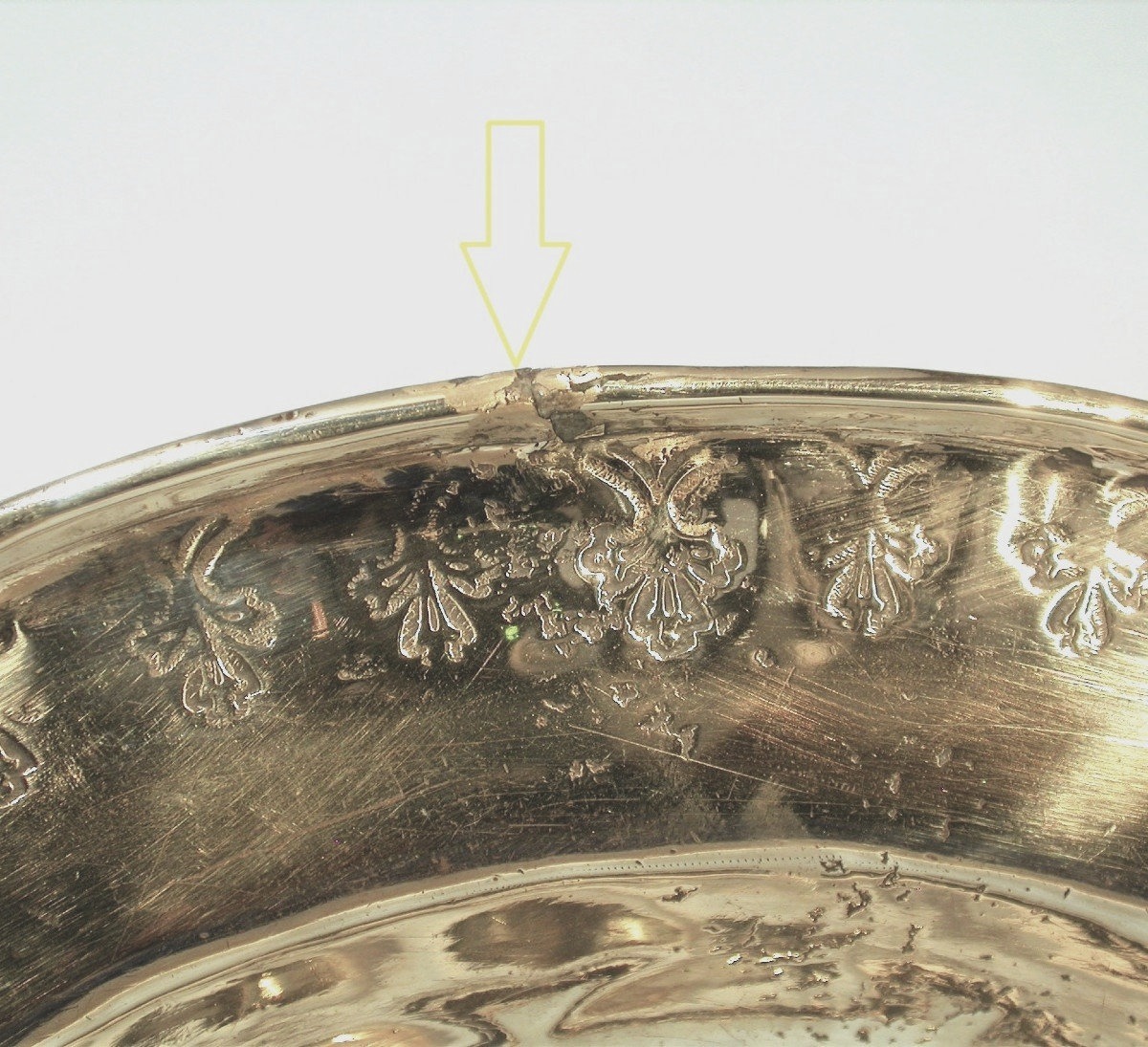 Brass Offering Plate - 17th Century-photo-3