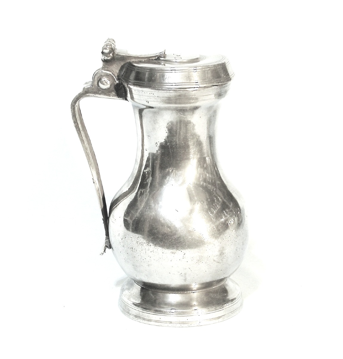 Rare Pewter Pitcher - Toulouse, 18th Century-photo-2