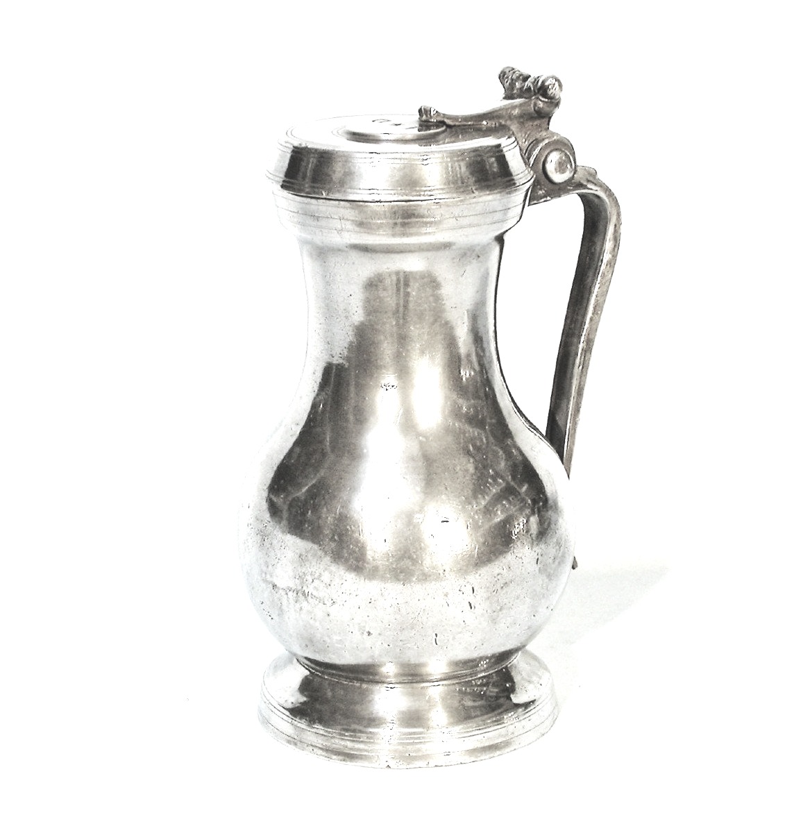 Rare Pewter Pitcher - Toulouse, 18th Century-photo-3