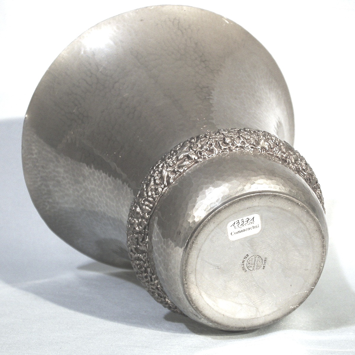 VASE "ART DECO" EN ETAIN DE RENE DELAVAN-photo-2