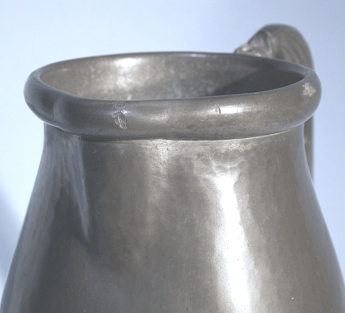 "art Deco" Pewter Pitcher By Pierre Plasait-photo-1