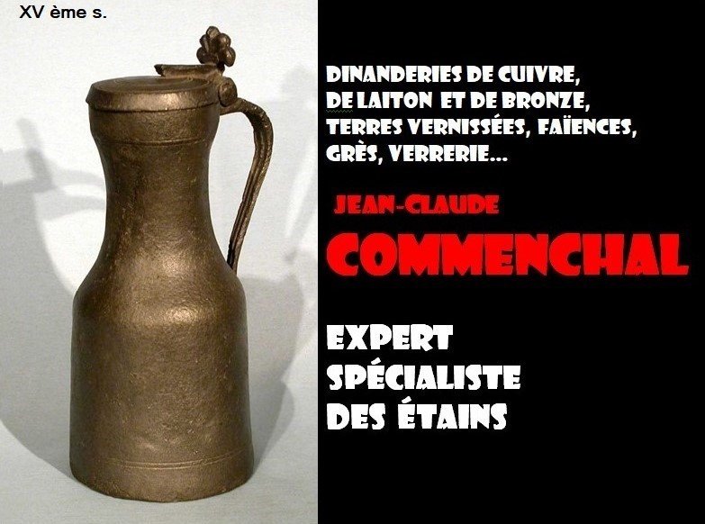 Rare Pewter Wine Pitcher - Buxeuil (vienne), 18th Century -photo-5