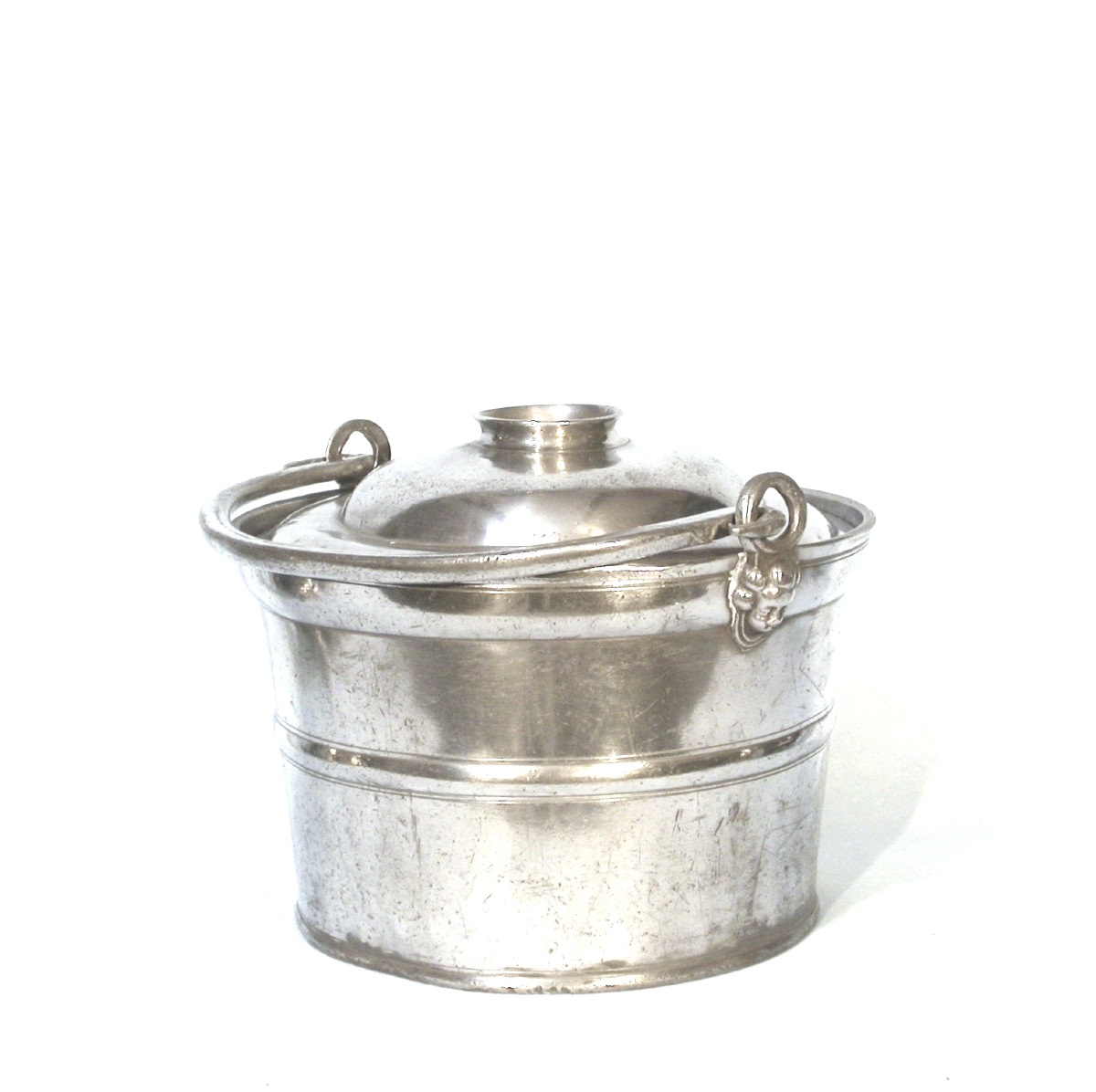 Pewter Dinner Carrier - Clamecy (burgundy), Circa 1800-photo-2