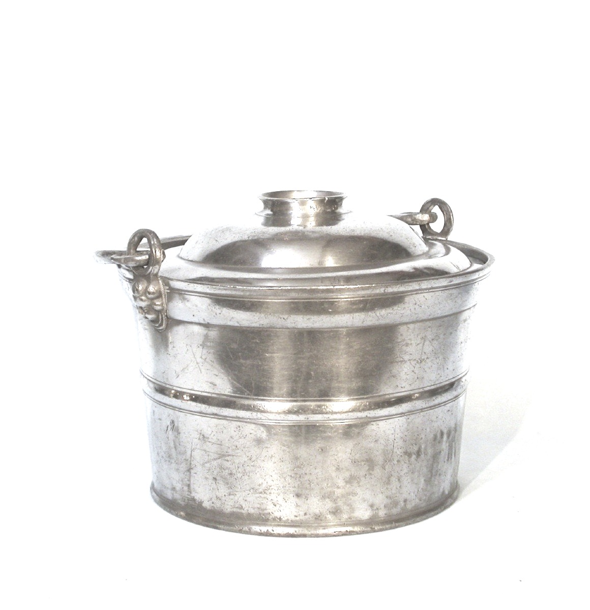 Pewter Dinner Carrier - Clamecy (burgundy), Circa 1800-photo-3