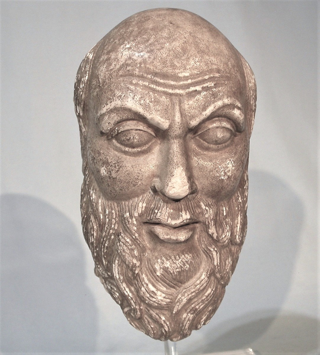 SCULPTURE - TETE D'HOMME EN MARBRE - ITALIE (?), FIN XV ème / XVI ème s -photo-3
