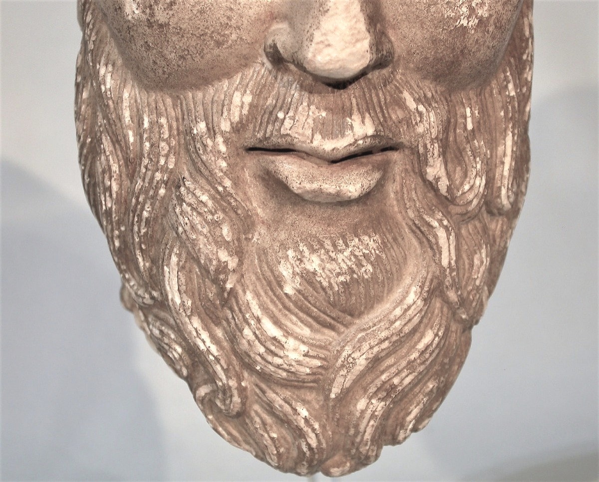 SCULPTURE - TETE D'HOMME EN MARBRE - ITALIE (?), FIN XV ème / XVI ème s -photo-5