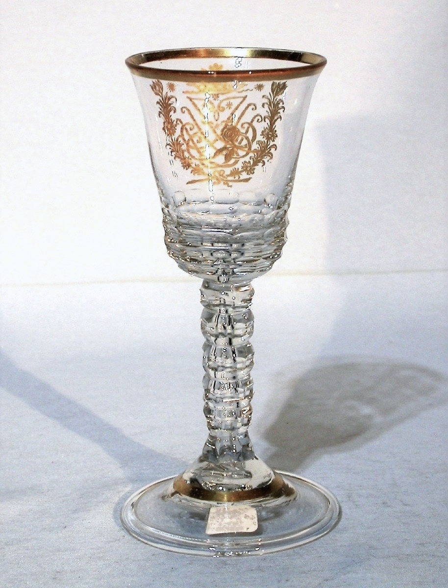 VERRE À JAMBE - FRANCE, XVIII ème s-photo-1