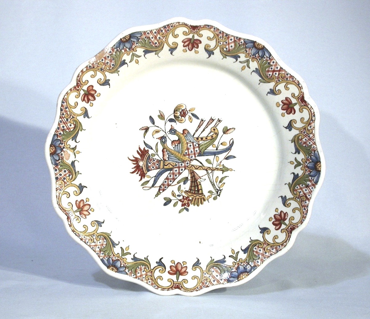 Rouen Earthenware Plate - 18th Century