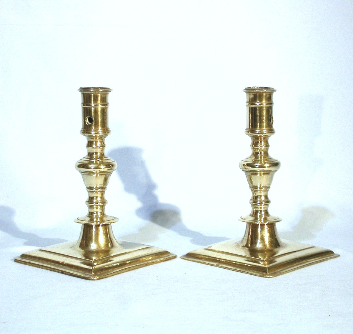 Pair Of Bronze Candlesticks - End Of The 17th Century-photo-3
