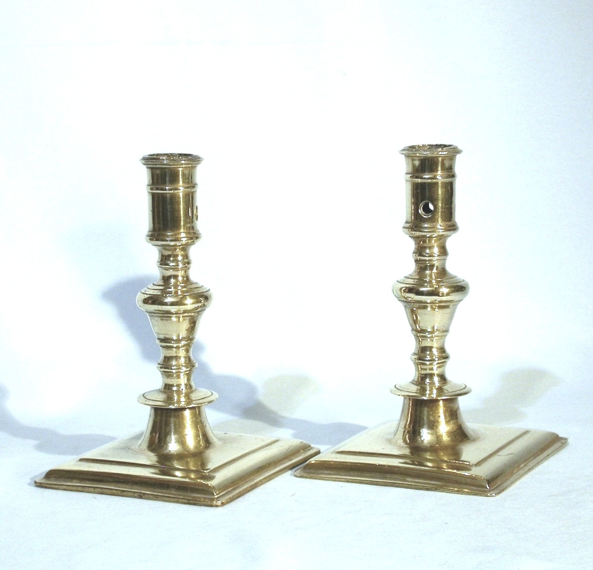 Pair Of Bronze Candlesticks - End Of The 17th Century-photo-4