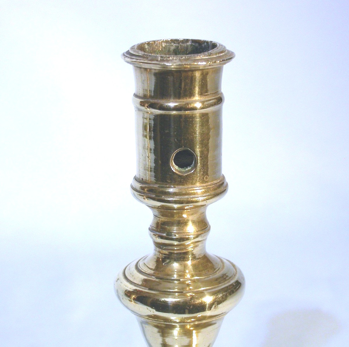 Pair Of Bronze Candlesticks - End Of The 17th Century-photo-1