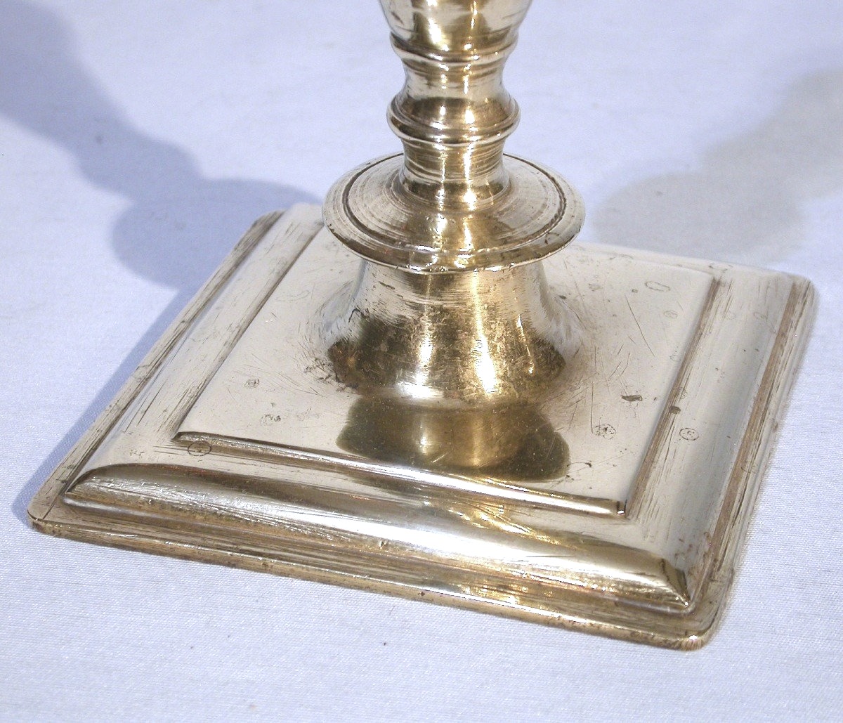 Pair Of Bronze Candlesticks - End Of The 17th Century-photo-2