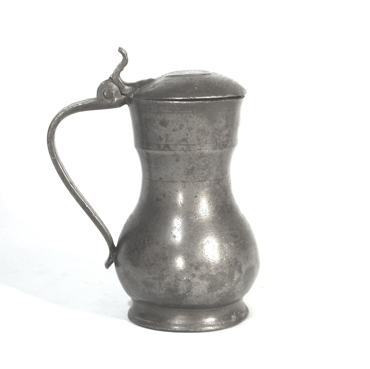 Pewter Wine Pitcher - Hertogenbosch (netherlands), 18th Century-photo-2