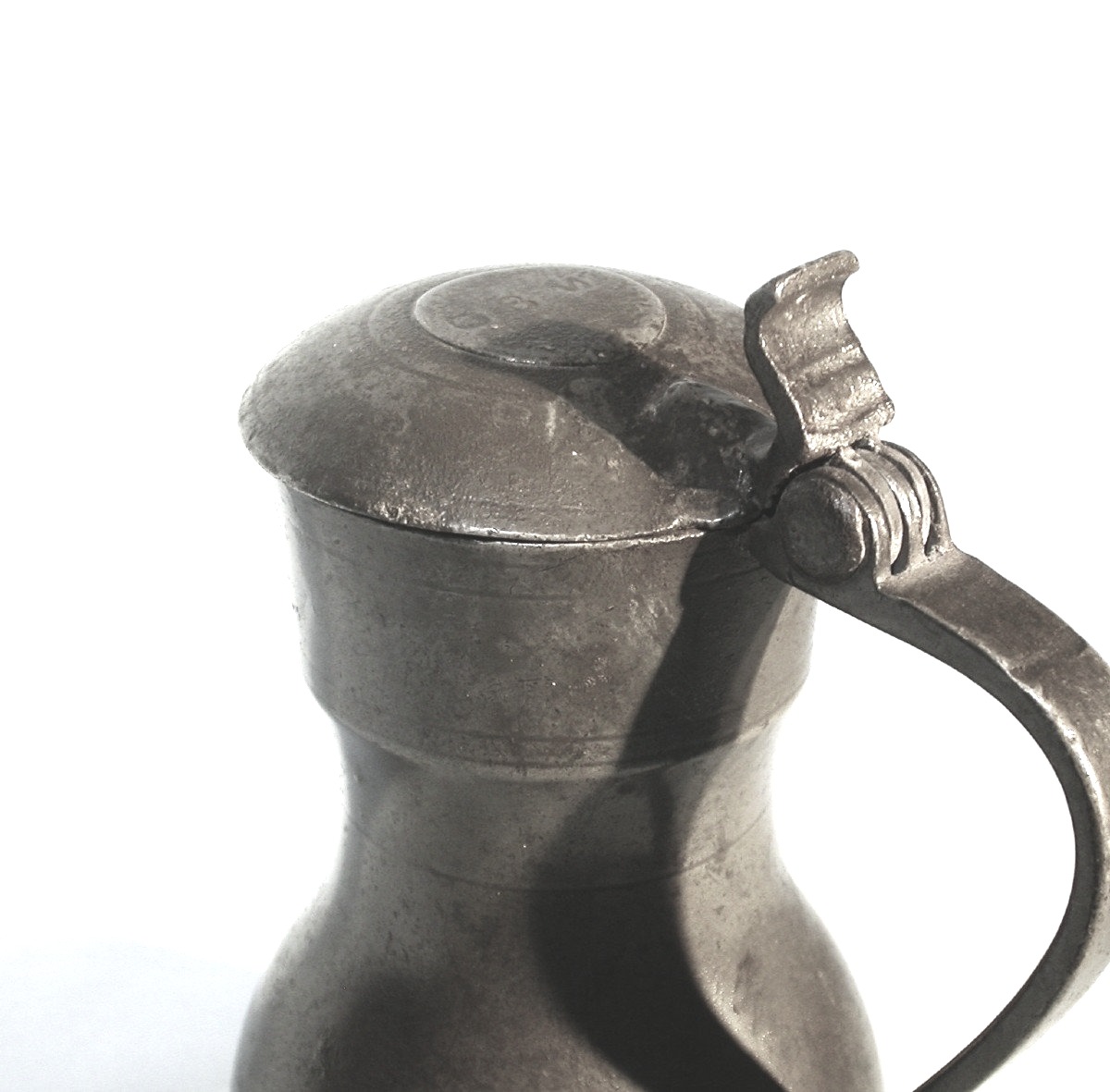 Pewter Wine Pitcher - Hertogenbosch (netherlands), 18th Century-photo-4
