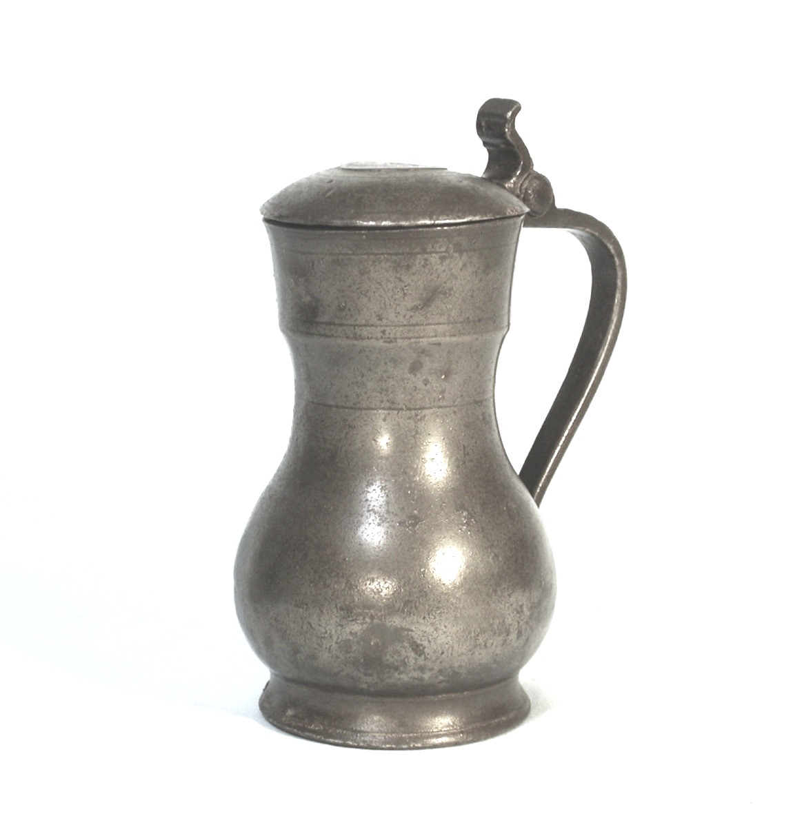 Pewter Wine Pitcher - Hertogenbosch (netherlands), 18th Century