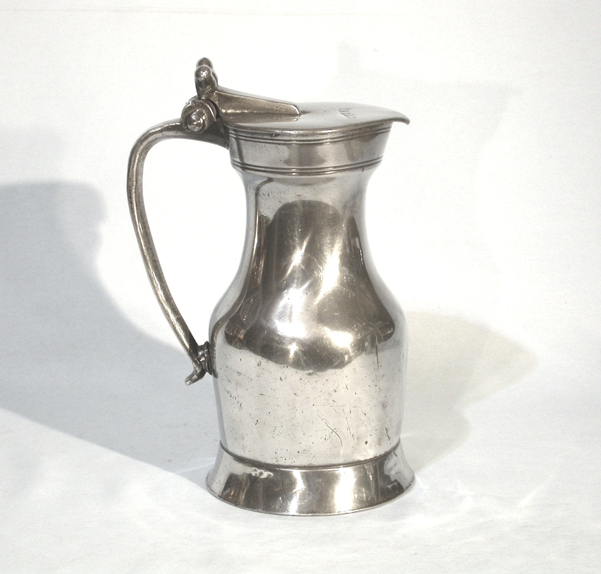 Pewter Wine Pitcher - Rouen, 18th Century-photo-2