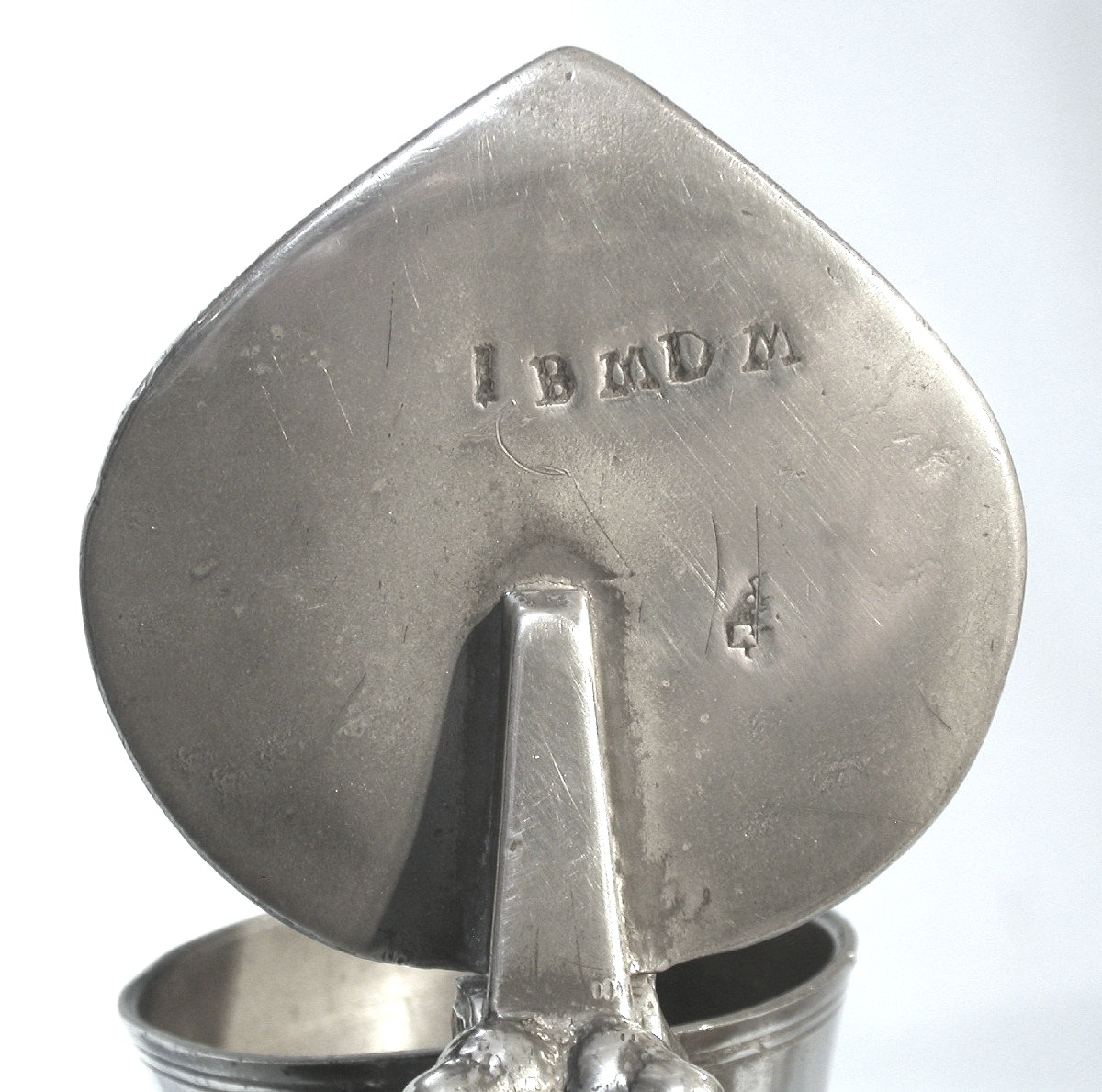 Pewter Wine Pitcher - Rouen, 18th Century-photo-2