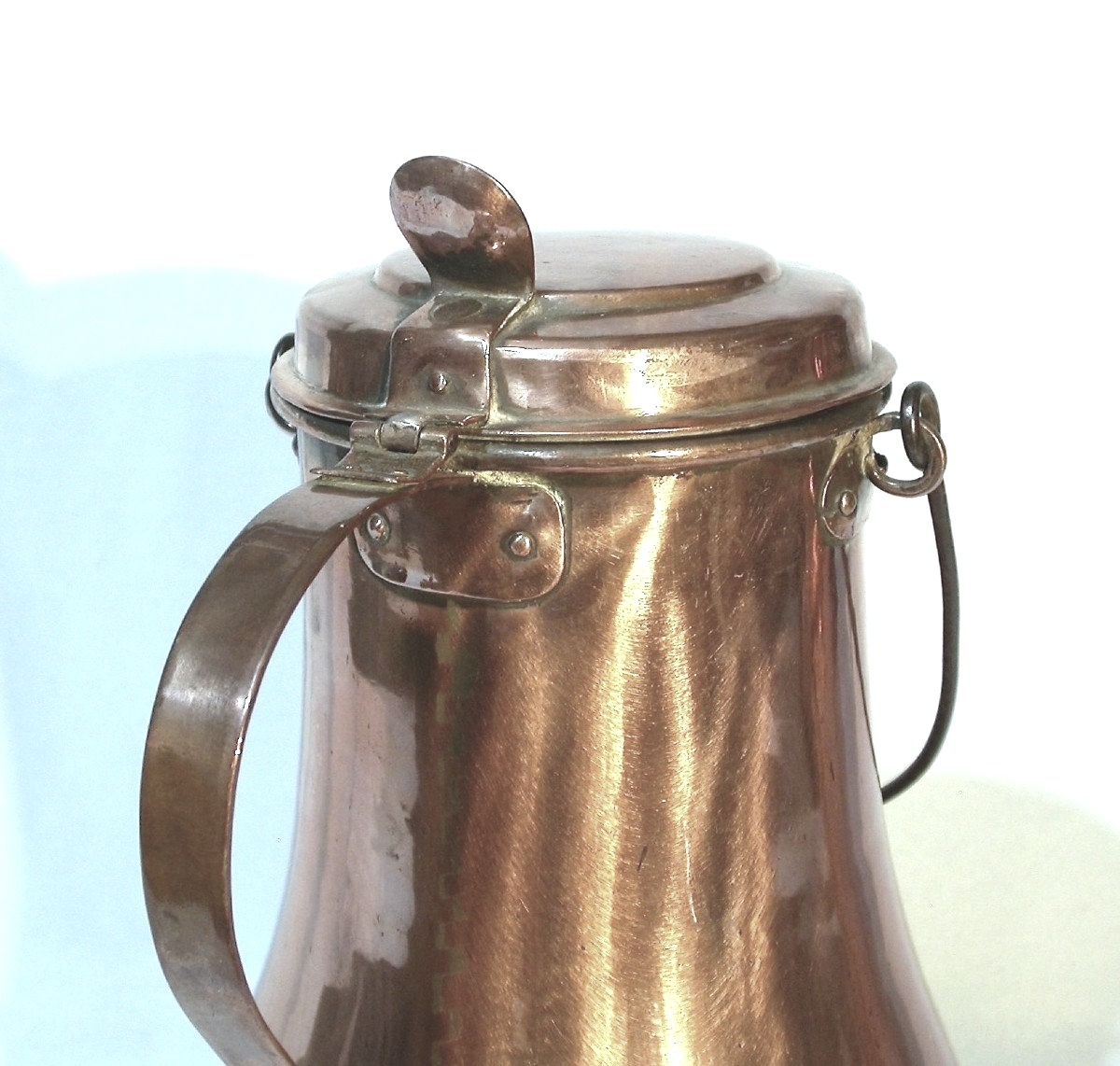 Large Copper Coquemar - France, 19th Century-photo-3