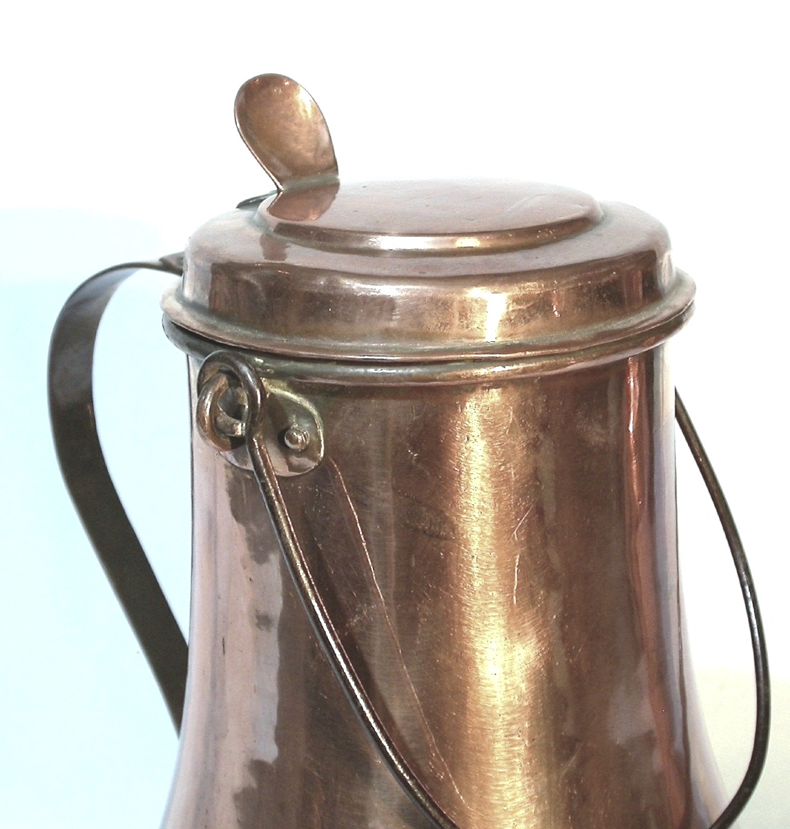 Large Copper Coquemar - France, 19th Century-photo-4