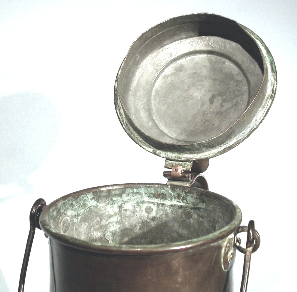 Large Copper Coquemar - France, 19th Century-photo-3