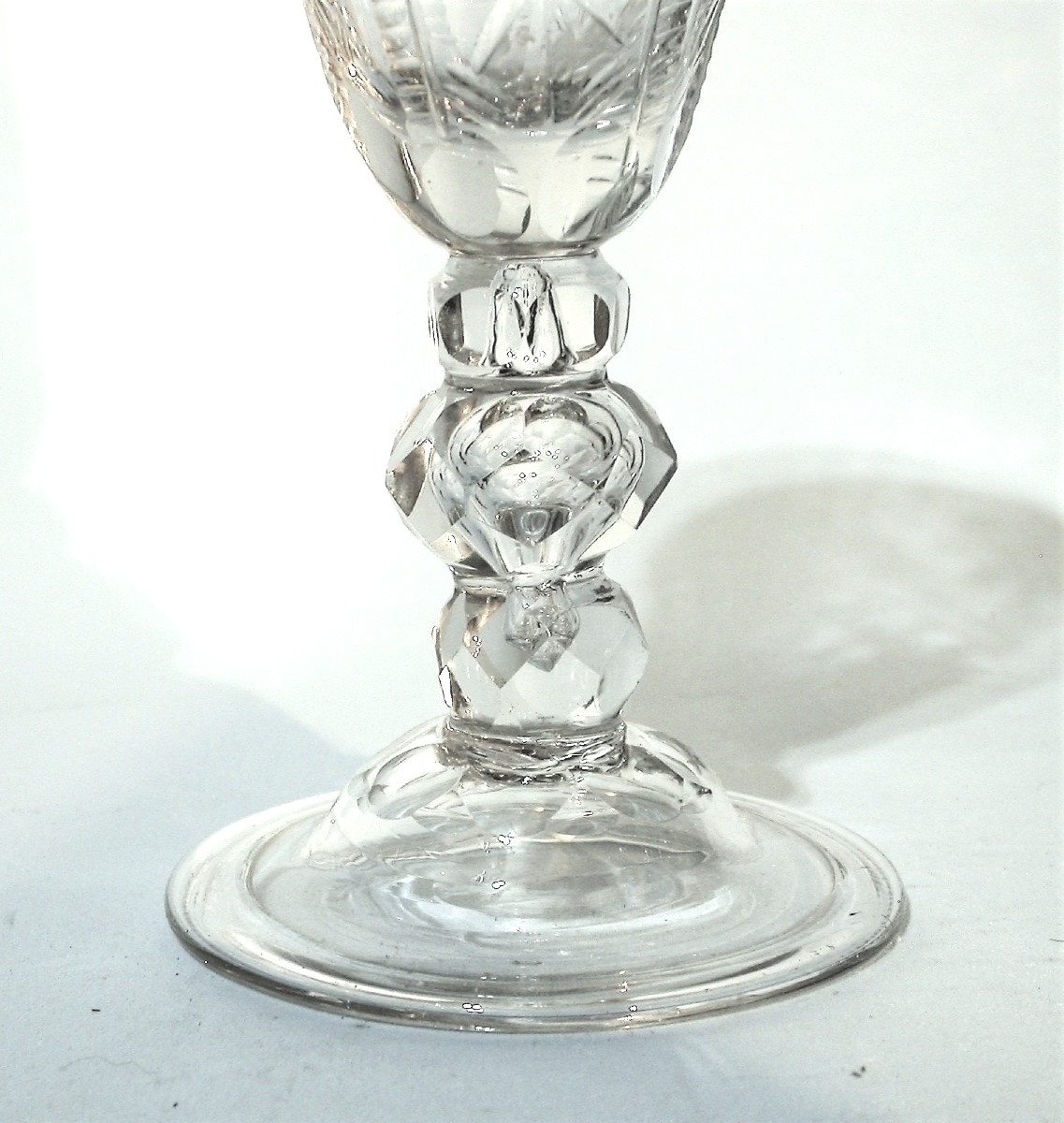 Large Stemmed Glass - 18th Century-photo-3