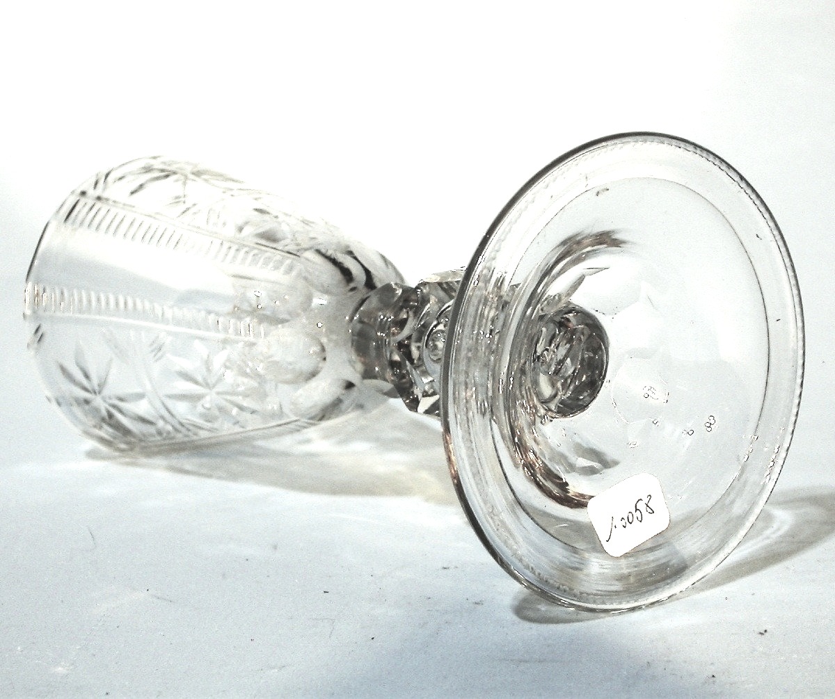 Large Stemmed Glass - 18th Century-photo-4