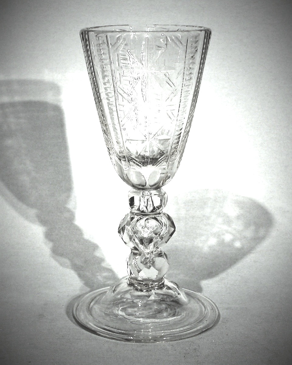 Large Stemmed Glass - 18th Century