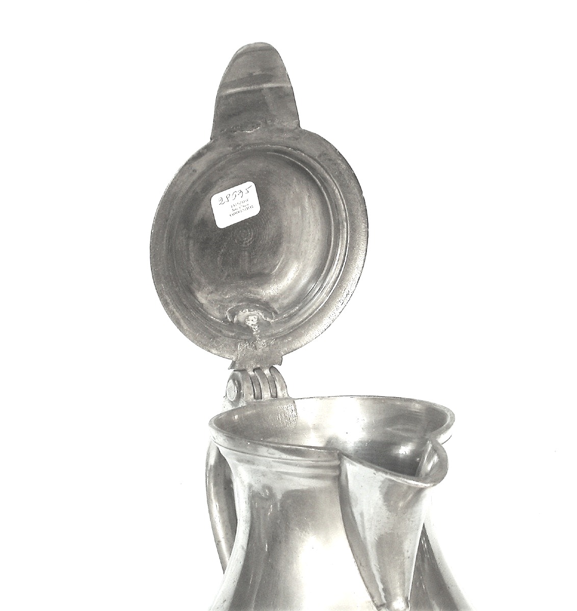 Pewter Wine Pitcher - Liege (luik), 19th Century-photo-4