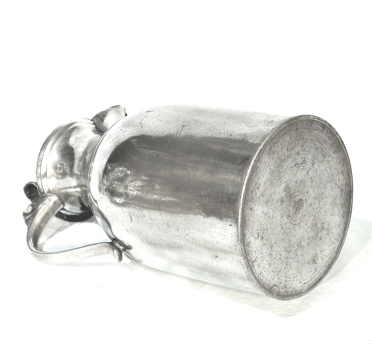 Pewter Wine Pitcher - Liege (luik), 19th Century-photo-1
