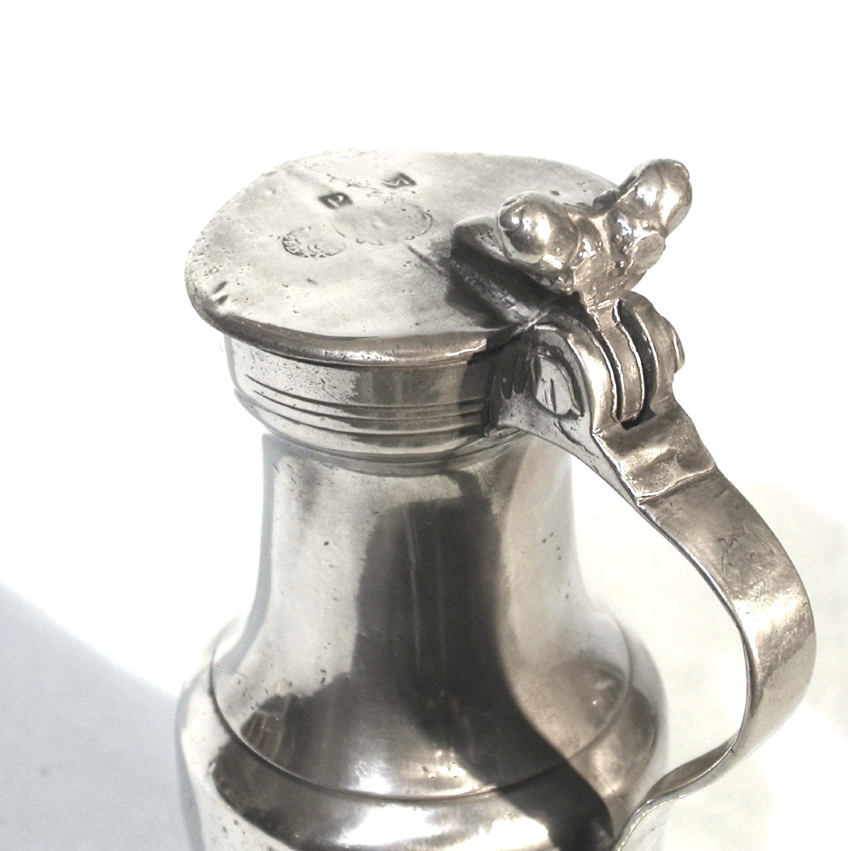 Pewter Wine Pitcher - Lisieux, 18th Century-photo-3