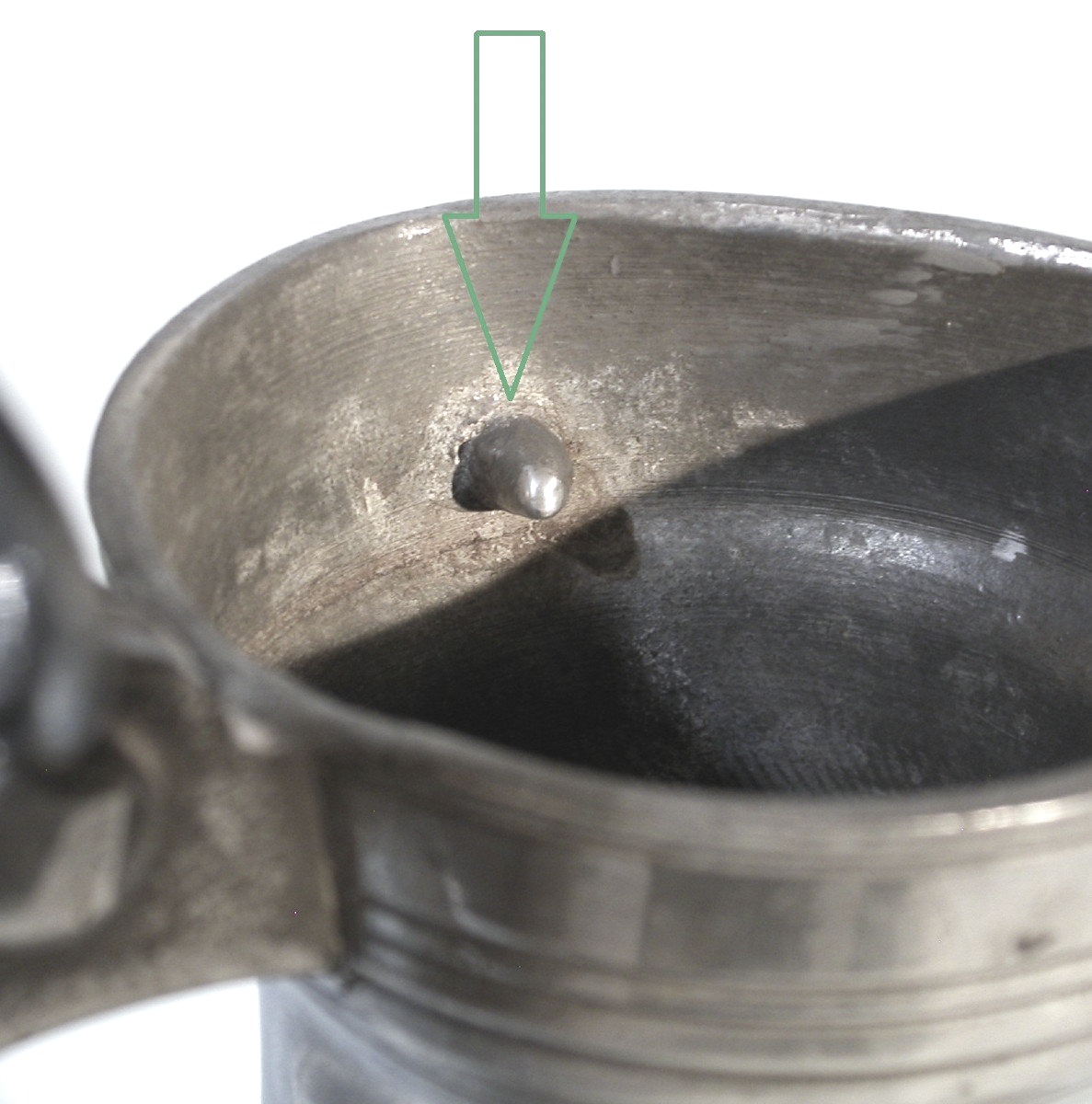 Pewter Wine Pitcher - Lisieux, 18th Century-photo-1