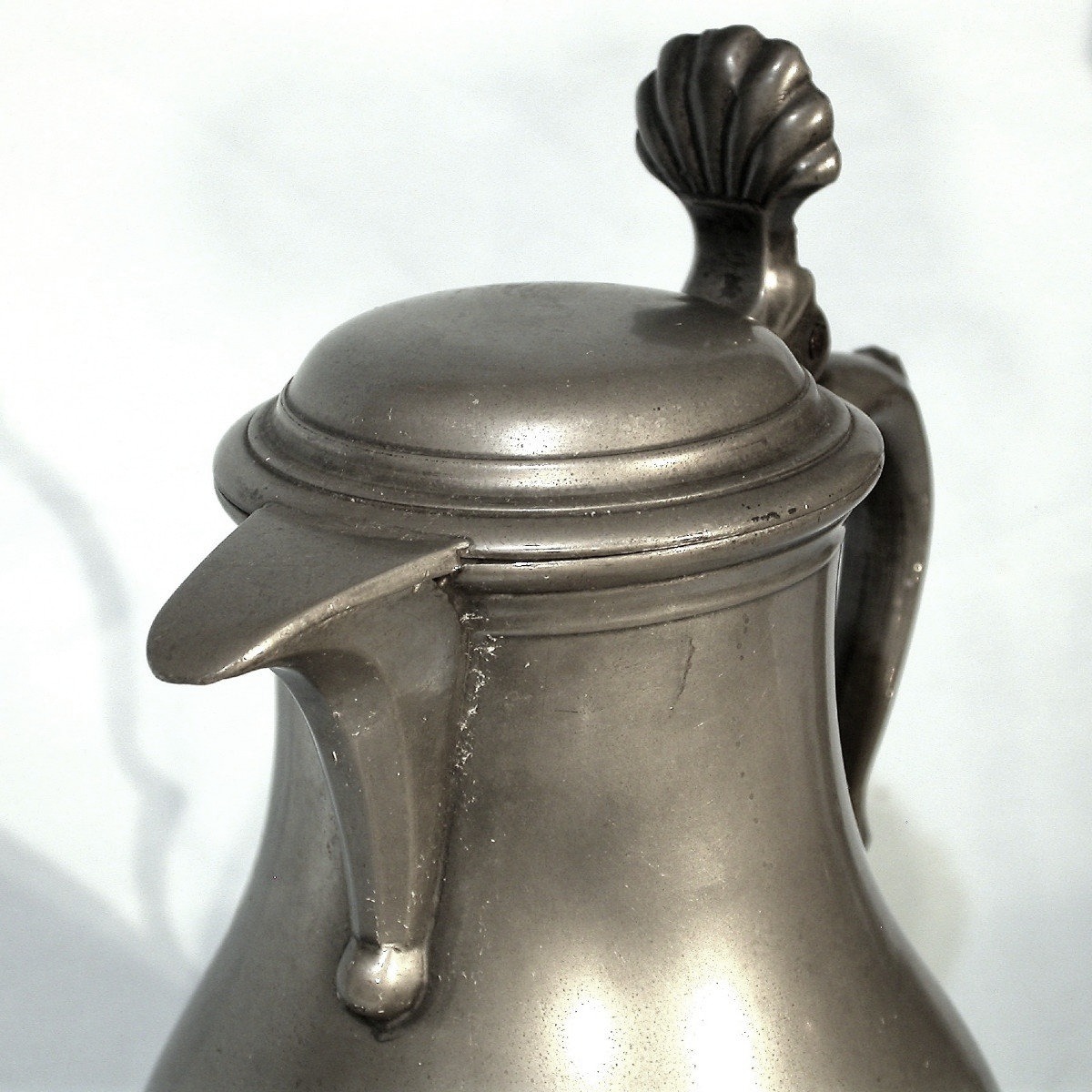 Pewter Wine Pitcher - Belgium (brussels (?), 19th Century-photo-2