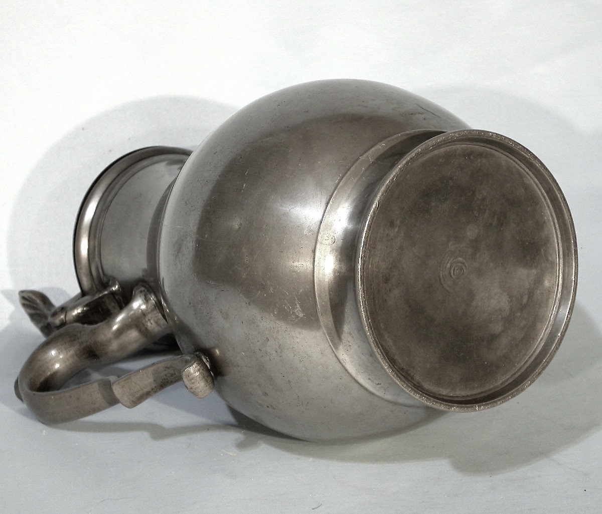 Pewter Wine Pitcher - Belgium (brussels (?), 19th Century-photo-4