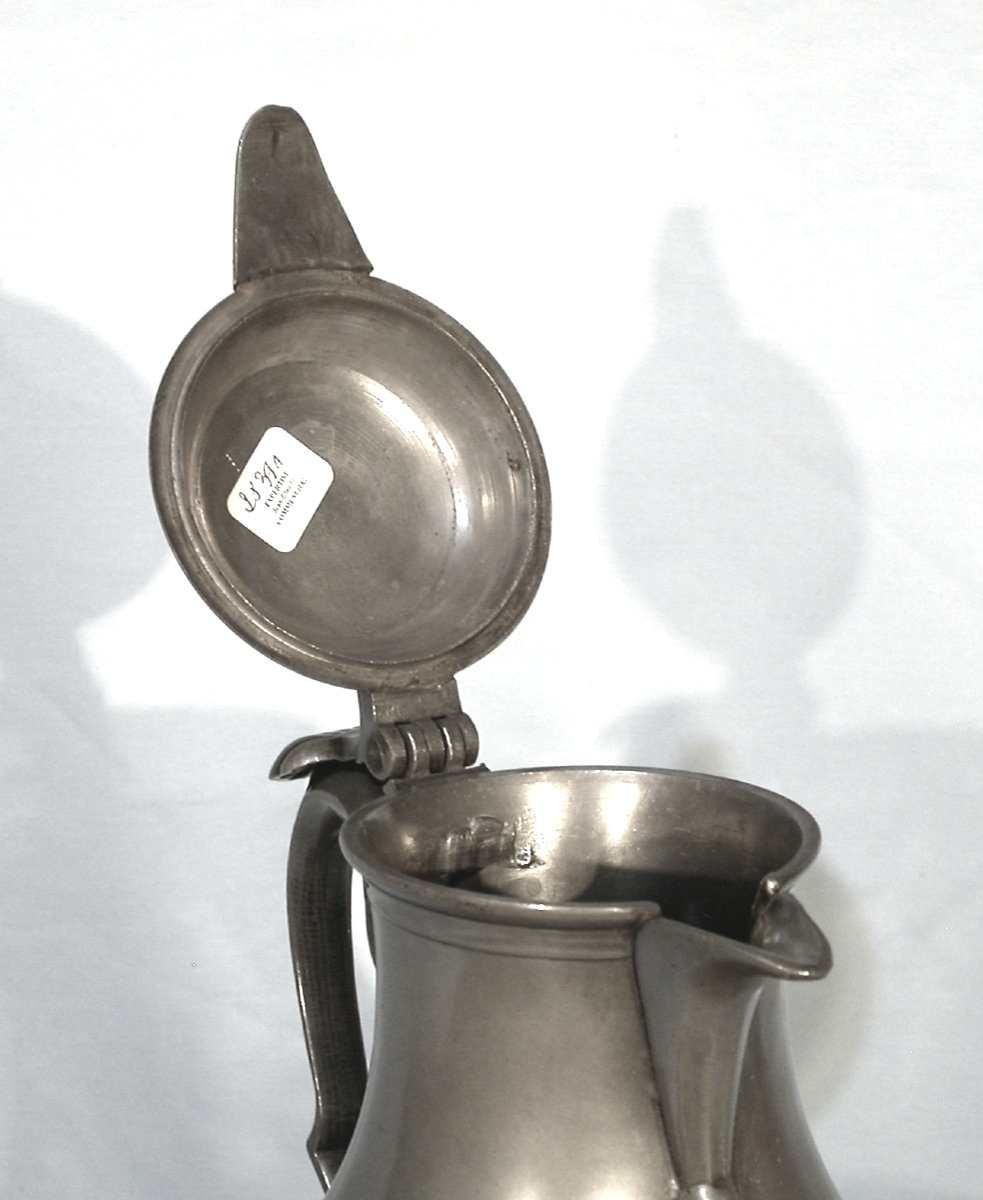 Pewter Wine Pitcher - Belgium (brussels (?), 19th Century-photo-1