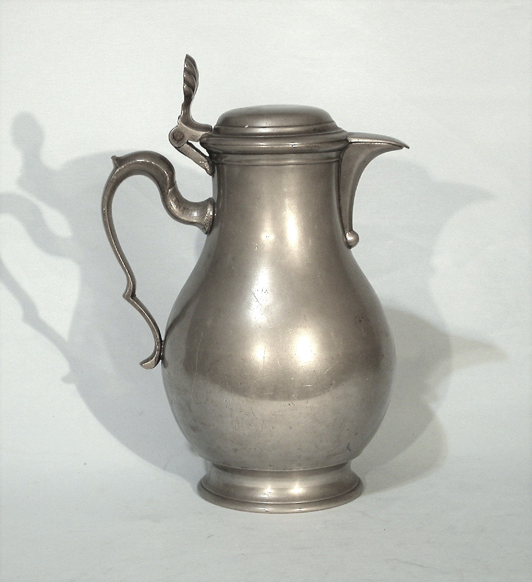 Pewter Wine Pitcher - Belgium (brussels (?), 19th Century-photo-2