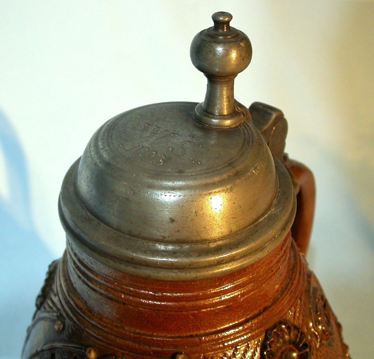 Stoneware Mug - Germany (muskaü), 18th Century-photo-4