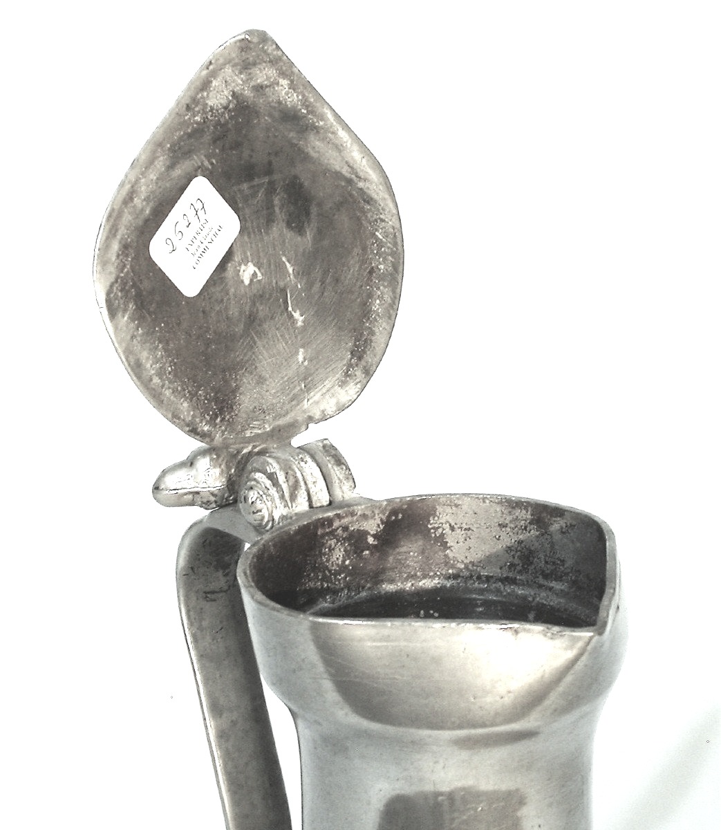 Pewter Wine Pitcher - C Audebec-en-caux, Around 1700-photo-3