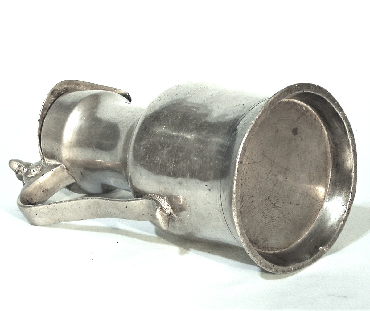 Pewter Wine Pitcher - C Audebec-en-caux, Around 1700-photo-4